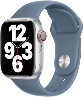 Apple Sport Band voor de Apple Watch Series 1 t/m 9 / SE (38/40/41 mm) | Series 10 / 11 (42 mm) - Maat M/L - Slate Blue Donkerblauw - 41 mm