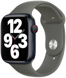 Apple Sport Band voor de Apple Watch Series 1 t/m 9 / SE (38/40/41 mm) | Series 10 / 11 (42 mm) - Olive Groen - 41 mm