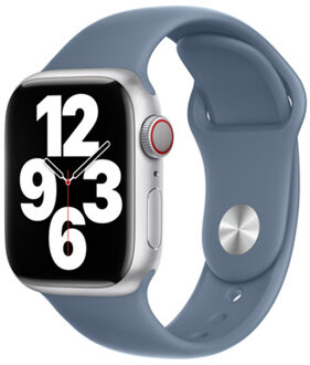 Apple Sport Band voor de Apple Watch Series 1 t/m 9 / SE (38/40/41 mm) | Series 10 / 11 (42 mm) - Slate Blue Blauw - 41 mm