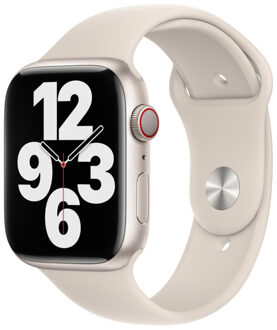 Apple Sport Band voor de Apple Watch Series 1 t/m 9 / SE (38/40/41 mm) | Series 10 / 11 (42 mm) - Starlight Beige - 41 mm