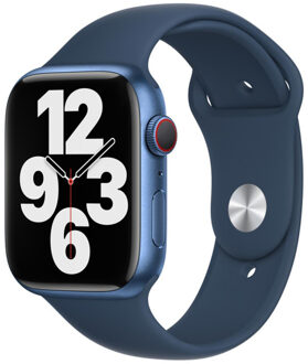 Apple Sport Band voor de Apple Watch Series 1 t/m 9 / SE (38/40/41 mm) | Series 10 (42 mm) - Abyss Blue Blauw - 41 mm