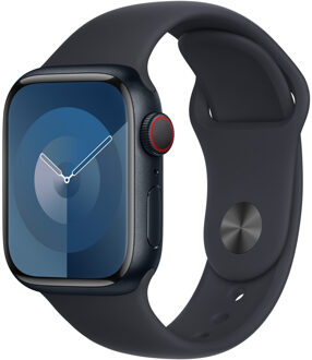 Apple Sport Band voor de Apple Watch Series 1 t/m 9 / SE (38/40/41 mm) | Series 10 (42 mm) - Maat S/M - Midnight Donkerblauw - 41 mm