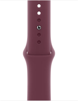 Apple Sport Band voor de Apple Watch Series 1 t/m 9 / SE (38/40/41 mm) | Series 10 (42 mm) - Maat S/M - Mulberry Donkerrood - 41 mm