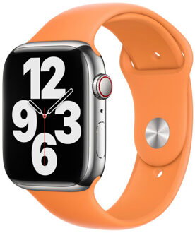 Apple Sport Band voor de Apple Watch Series 1 t/m 9 / SE (38/40/41 mm) | Series 10 (42 mm) - Marigold Oranje - 41 mm