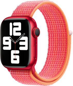 Apple Sport Loop band voor de Apple Watch | 38/40/41/42 mm - Red & Colour Rood - 42 mm