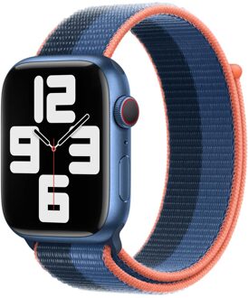 Apple Sport Loop band voor de Apple Watch | 44/45/46/49 mm - Blue Jay/Abyss Blue Blauw - 49 mm