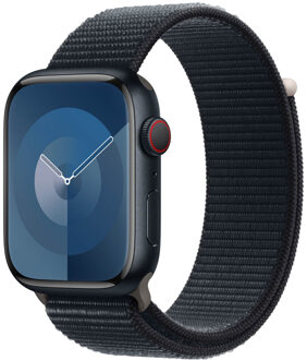 Apple Sport Loop band voor de Apple Watch | 44/45/46/49 mm - Midnight Black Donkerblauw - 49 mm