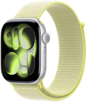 Apple Sport Loop band voor de Apple Watch Series 1 - 9 / SE (38/40/41 mm) - Neon Yellow Geel - 41 mm