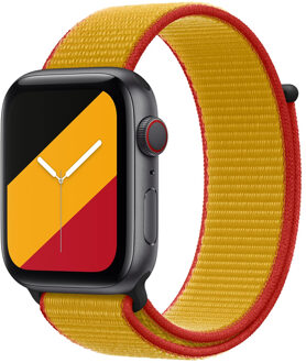 Apple Sport Loop Band voor de Apple Watch Series 1 t/m 10 / SE / Ultra (2) (44/45/46/49 mm) - Belgium Meerkleurig - 49 mm