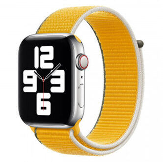 Apple Sport Loop band voor de Apple Watch Series 1 t/m 11 / SE / Ultra (44/45/46/49 mm) - Sunflower Geel - 49 mm