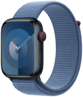 Apple Sport Loop band voor de Apple Watch Series 1 t/m 11 / SE / Ultra (44/45/46/49 mm) - Winter Blue Blauw - 49 mm