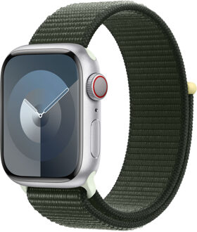 Apple Sport Loop band voor de Apple Watch Series 1 t/m 9 / SE (38/40/41 mm) | Series 10 / 11 (42 mm) - Cypress Donkergroen - 41 mm
