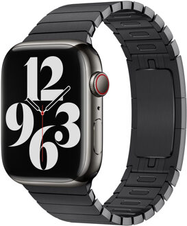 Apple Steel Link Band voor de Apple Watch Series 1-9 / SE - 38/40/41 mm - Space Black Zwart - 41 mm