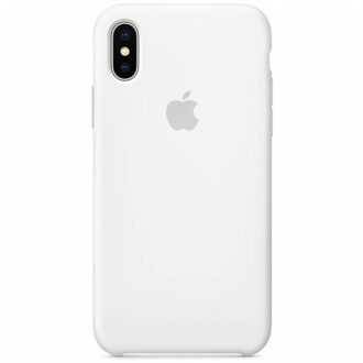 Apple telefoonhoesje iPhone XS Silicone Case White