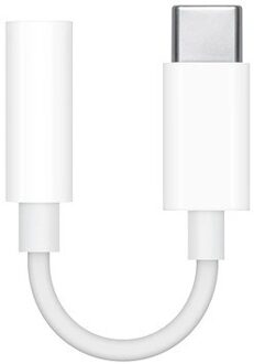 Apple USB-C naar 3,5 mm Jack Adapter Telefonie accessoire Wit