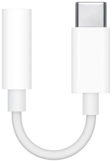 Apple USB-C naar 3,5 mm Jack Adapter Telefonie accessoire Wit