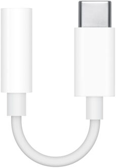 Apple USB-C naar 3,5 mm Jack audio aansluiting (AUX) adapter - Wit - One size