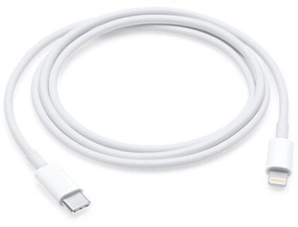 Apple USB-C-naar-Lightning-kabel (1 m) Oplader Wit