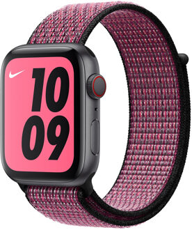 Apple Watch 38/40 mm Nylon Sport Loop Nike Horlogeband Pink Blast/True Berry