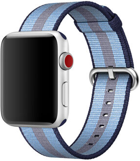 Apple Watch 38mm Nylon Woven Horlogeband Blauw