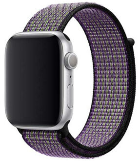 Apple Watch 42/44 mm Nylon Sport Loop Nike Horlogeband Desert Sand/Volt