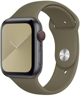 Apple Watch 42/44 mm Siliconen Horlogeband Sport Khaki