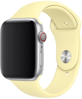 Apple Watch 44 mm Siliconen Horlogeband Sport Mellow Yellow