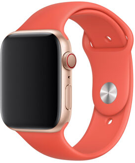 Apple Watch 44 mm Siliconen Horlogeband Sport Nectarine