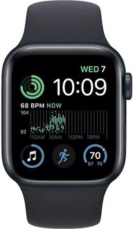 Apple Watch SE (2022) 40mm Midnight Aluminium Sportband S/M Smartwatch