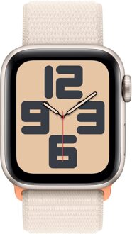 Apple Watch SE (2022) 40mm Starlight Aluminium Sport Loop Smartwatch