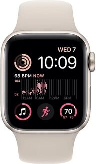 Apple Watch SE (2022) 40mm Starlight Aluminium Sportband M/L Smartwatch