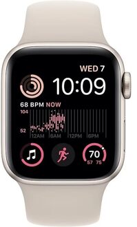 Apple Watch SE (2022) 40mm Starlight Aluminium Sportband S/M Smartwatch