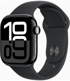 Apple Watch Series 10 GPS 42mm Aluminium Case met Sport Band - M/L Smartwatch Zwart