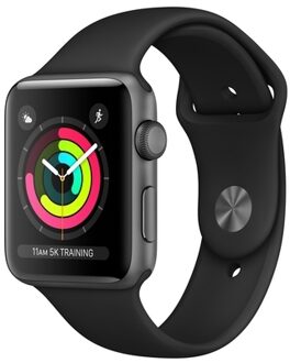 Apple Watch Series 3 42mm Space Gray Aluminium/Zwart