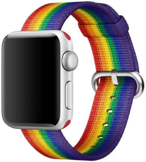 Apple Watch Woven Nylon bandje - 38 mm / 40 mm - voor Apple Watch 1/2/3/4/5/6/SE - Pride Edition