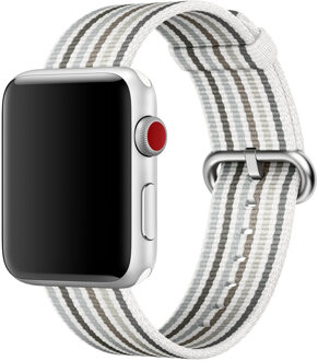 Apple Woven Nylon Apple Watch 42mm / 44mm / 45mm / 49mm Gray Stripe Grijs (Space Gray)