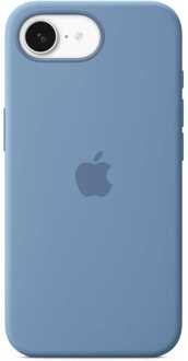 AppleiPhone 16e Silicone Case Telefoonhoesje Blauw
