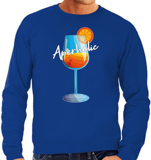 Apres ski sweater heren - Aperholic - blauw S