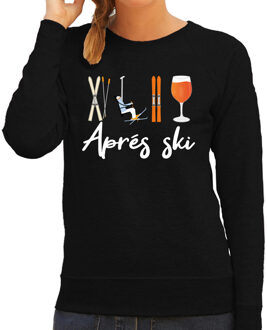 Apres ski sweater voor dames - Apres ski - zwart - wintersport L