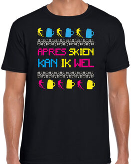 Apres ski t-shirt heren - apres skien - zwart - apres ski/winter M