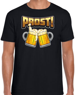 Apres ski t-shirt heren - bier - zwart - apres ski/oktoberfest XL