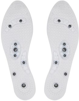 Aptoco Magnetische Therapie Siliconen Inlegzolen Transparante Afslanken Binnenzool Massage Voetverzorging Schoen Pad Zool Unisex T-S