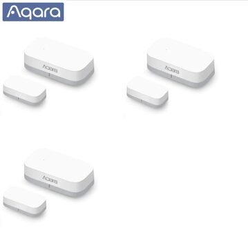 Aqara Deur Raam Sensor Zigbee Draadloze Verbinding Smart Mini Deur Sensor Werken Met App Mi Thuis Voor Xiaomi Mijia Smart thuis App 3 stk