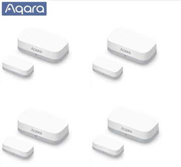 Aqara Deur Raam Sensor Zigbee Draadloze Verbinding Smart Mini Deur Sensor Werken Met App Mi Thuis Voor Xiaomi Mijia Smart thuis App 4 stk