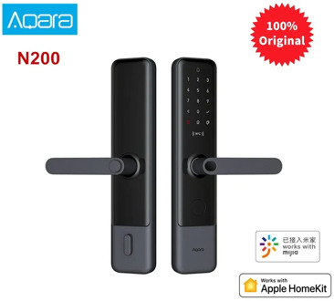 Aqara Smart N200 Door Lock Fingerprint Bluetooth Password NFC Unlock Works With Mijia Apple HomeKit Smart Linkage With Doorbell