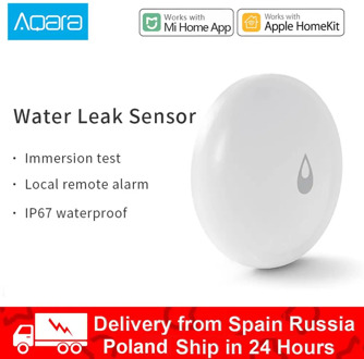 Aqara Water Immersing Sensor Flood Water Leak Detector For Home Remote Alarm Security Soaking Sensor Work With Gateway Mijia App