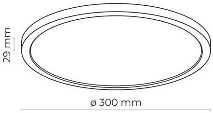 Aqua LED paneel, Ø 30 cm, wit, metaal/kunststof CCT dimbaar wit, gesatineerd