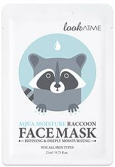 Aqua Moisture Raccoon Face Mask 21ml x 1 sheet