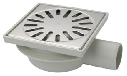 Aquaberg Renovatievloerput Aquaberg Met 1 Aansluiting 15x7.4 cm Reukslot 3.7 cm Kunststof RVS