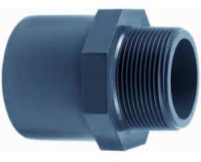 aquaforte PVC puntstuk 32/40 x 3/4" buitendraad